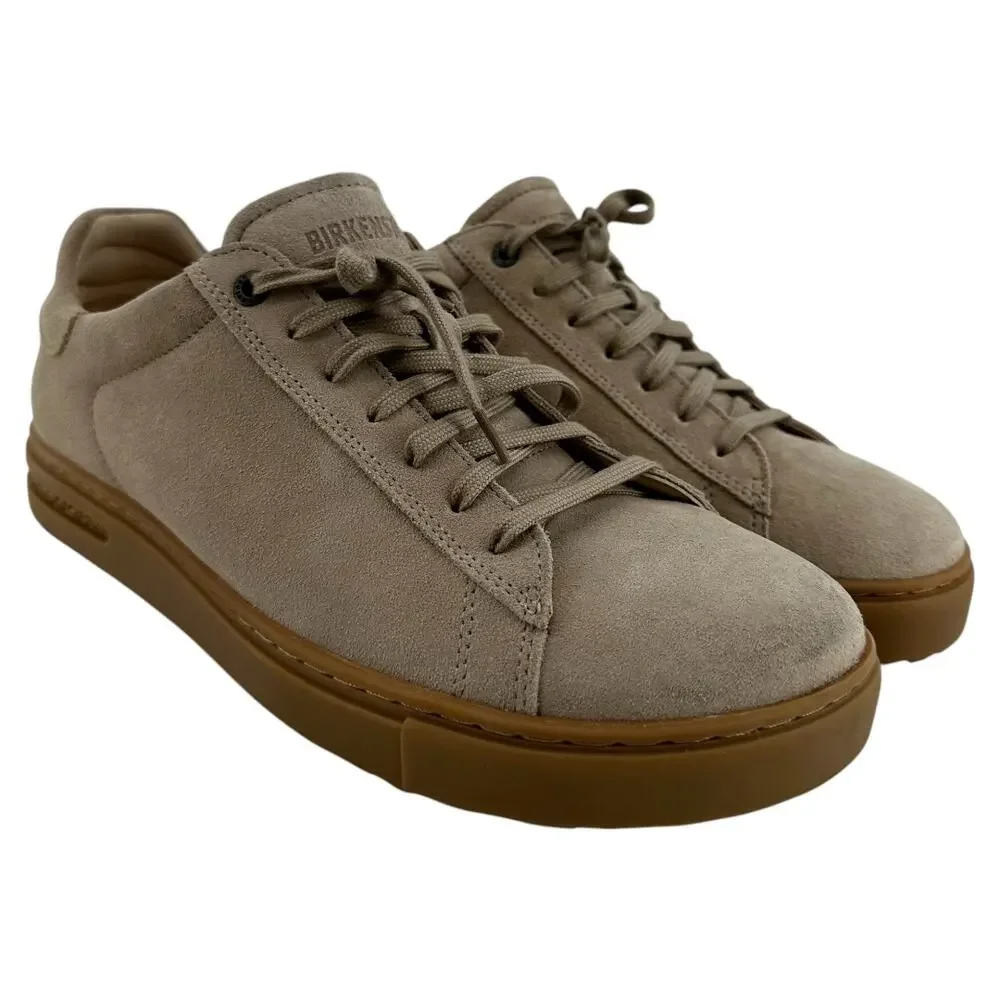 Birkenstock Bend Sneakers Suede Cork Lace Up Low Top Sandcastle 11 NWOT
